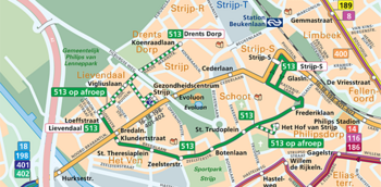 Flexbus past route aan op aanbod