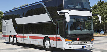 IC Bus rijdt door naar Londen