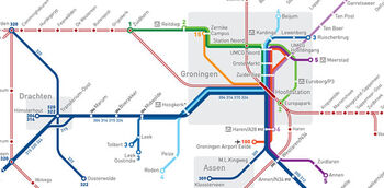 'Metrokaart' hov Noordoost-Nederland