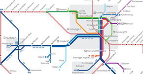 'Metrokaart' hov Noordoost-Nederland