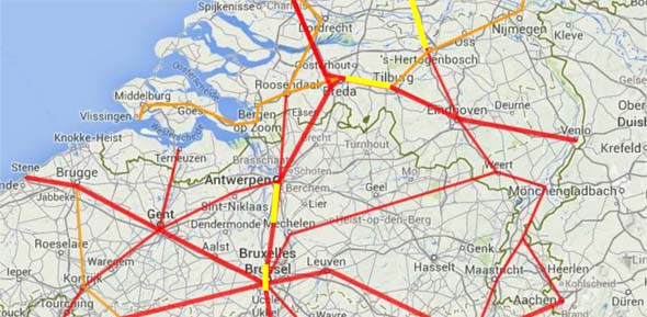 spoornet duitsland kaart Maak samenhangend spoorin Benelux'   OV Magazine