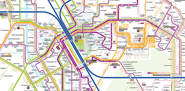 buslijnen utrecht kaart Vier sterren voor lijnennetkaart U OV   OV Magazine