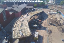 Busbrug in Zwolle kiest het luchtruim